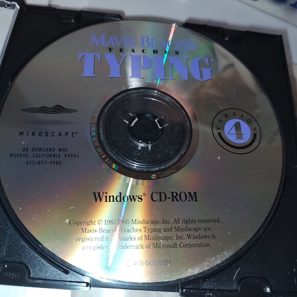 Mavis Beacon Teaches Typing Windows '95 (3.1) CD ROM In Box/Not Tested - Picture 8 of 9